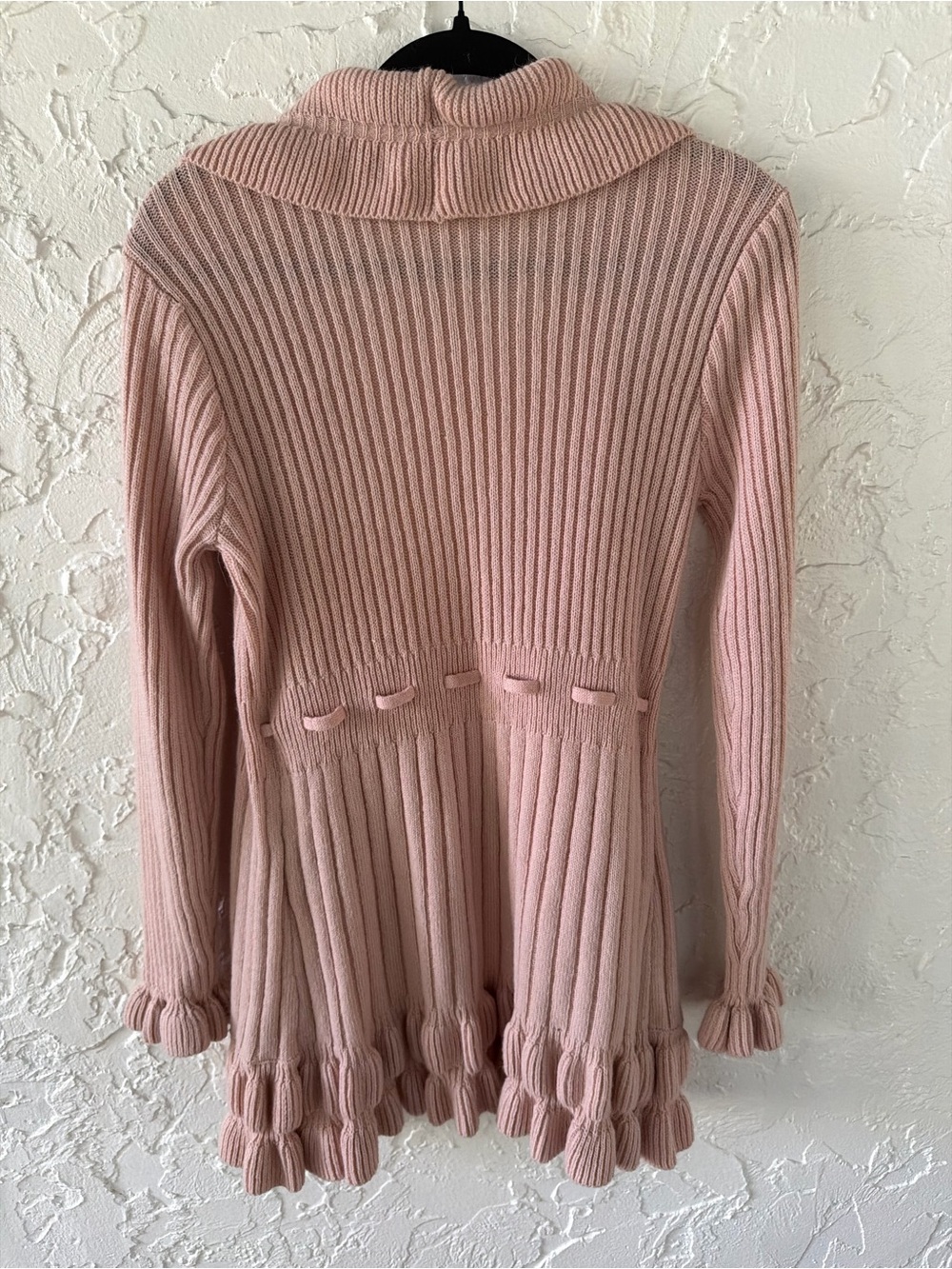Cache Blush Pink Ruffle-Trim Open Cardigan - Picture 7 of 7